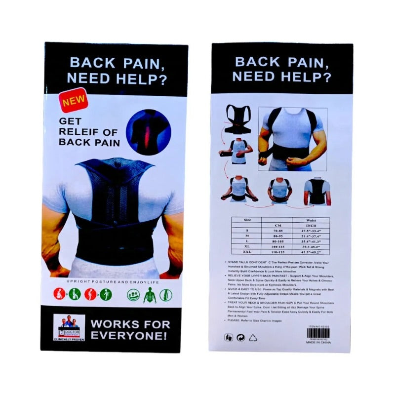 ZEXTRA Posture Corrector Belt – Back, Shoulder & Lumbar Support