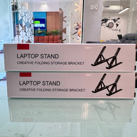 Premium Aluminum Foldable Laptop Stand | Ergonomic Adjustable Notebook Holder