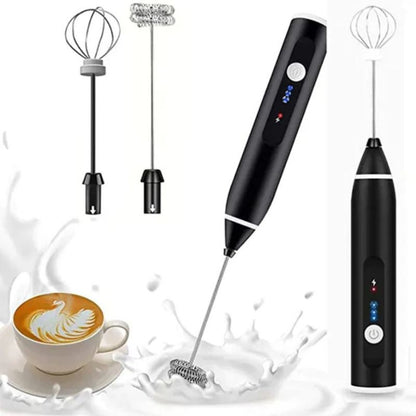 Rechargeable Electric Coffee Beater & Egg Beater | High-Speed Handheld Mixer with USB Charging