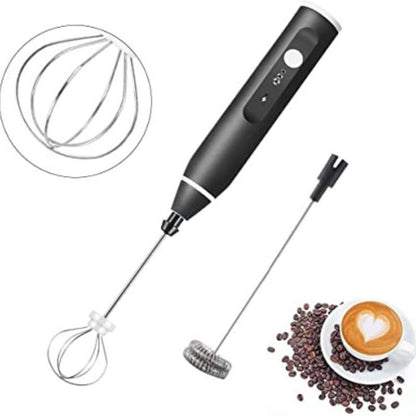 Rechargeable Electric Coffee Beater & Egg Beater | High-Speed Handheld Mixer with USB Charging