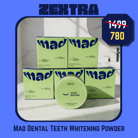 Mad Dental Teeth Whitening Powder – Natural Enamel-Safe Formula