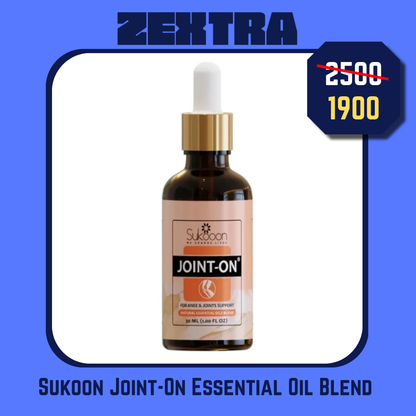 Sukoon Joint-On Essential Oil Blend | Natural Pain Relief for Joints, Knees, and Back (30ml)