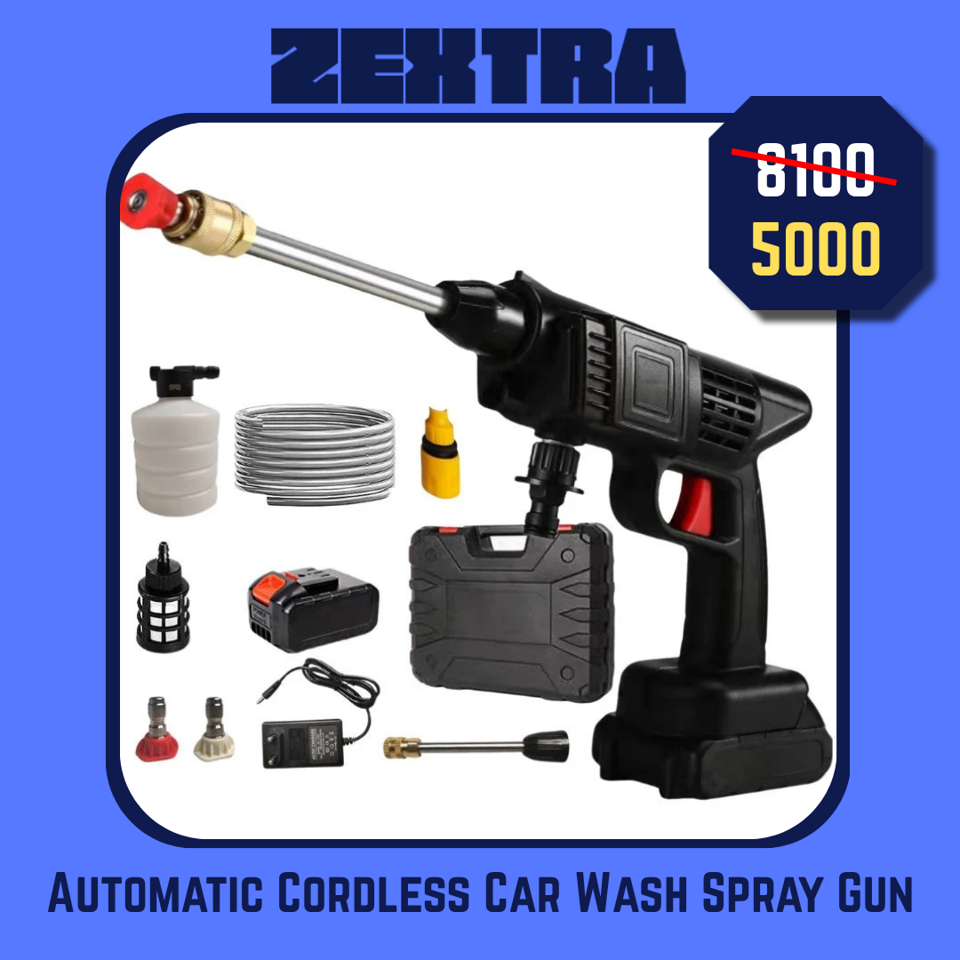 Automatic Cordless Car Wash Spray Gun 48Vf Pakistan | Wireless High Pressure Foam Jet Washer