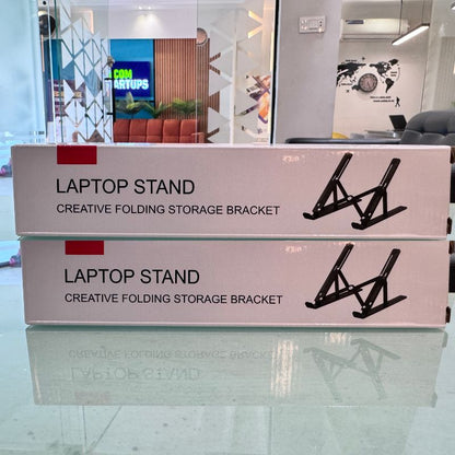 Premium Aluminum Foldable Laptop Stand | Ergonomic Adjustable Notebook Holder
