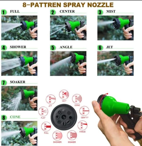 Magic Expandable Hose Pipe 50FT | Lightweight & Tangle-Free with 7-Mode Spray Gun