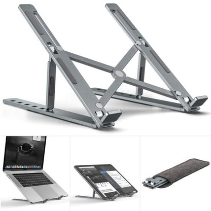 Premium Aluminum Foldable Laptop Stand | Ergonomic Adjustable Notebook Holder