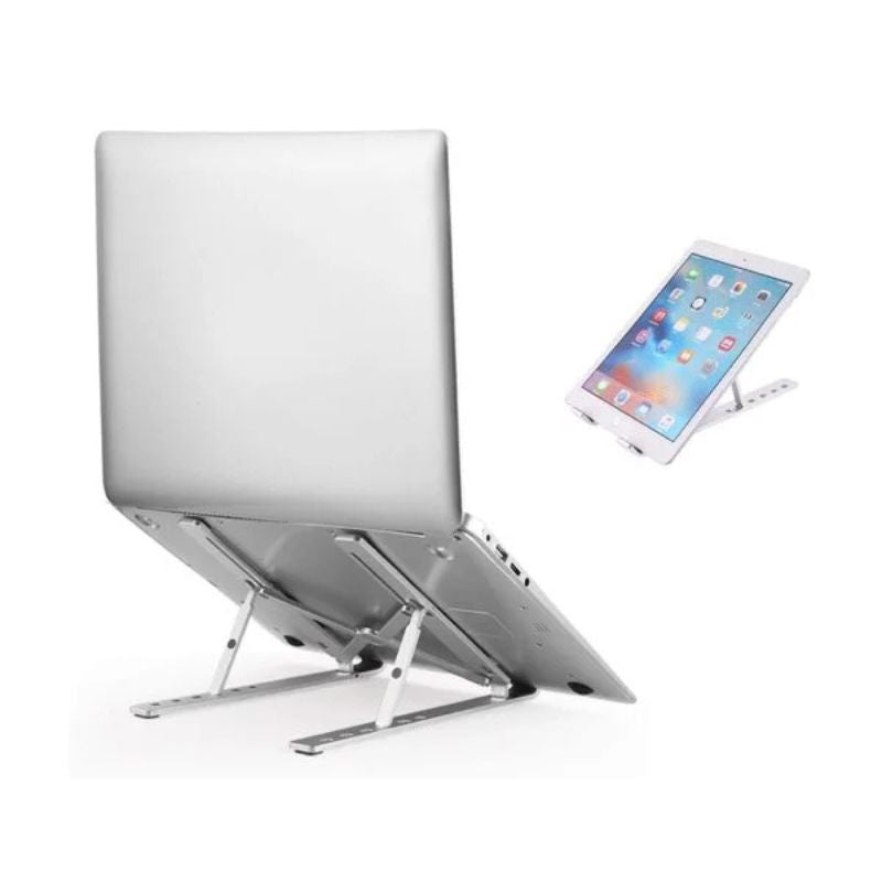 Premium Aluminum Foldable Laptop Stand | Ergonomic Adjustable Notebook Holder